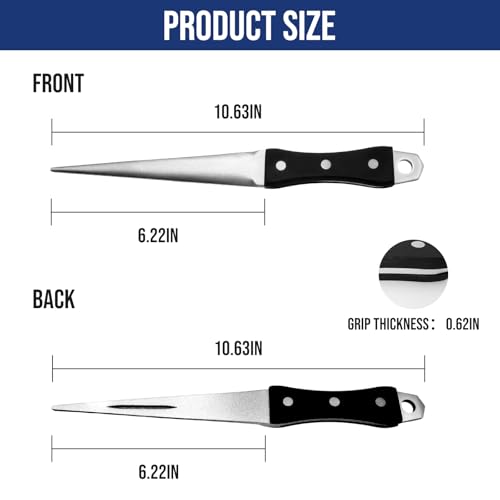 Hoof Knife Sharpener,10-Inch Professional Farrier Honing Rod, Ergonomic Solid Wood Handle Sharpener for Hoof Knives and Farm Blades
