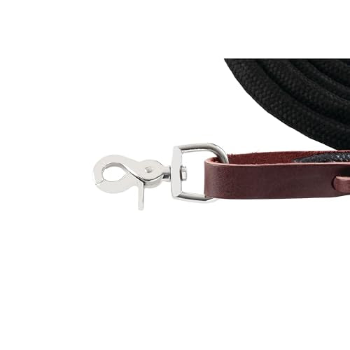 Weaver Leather EcoLuxe Round Trail Rein, 1/2" W x 10' L, Black