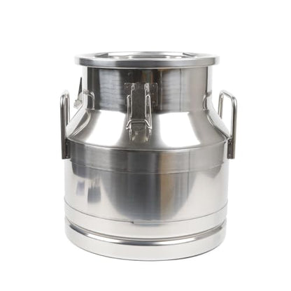 20L/5.28Gal Stainless Steel Milk Can, Milk Transport Can, Jug Wine Pail Bucket Bottle, Liquid Container Storage Barrel with Strong Silicone Sealed Lid, Stainless Steel Sealed Tank - size: 20L/5.28Gal