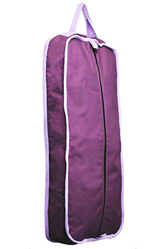 Derby Originals Padded 3 Layered Halter Bridle Carry Bags For Horse Tack- Keeps Tack Clean & Dry - color: Purple/Lavender Trim