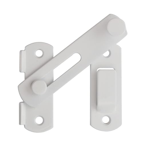 Alise 4 inch White SUS304 Stainless Steel Gate Latches for Barn Door | Heavy Duty Gate Hardware ,Security Flip Latch,Anti-theft Latch,Safety Door Lock for Barn Wood Fence Sliding French Door - color: White Finish, size: 4 Inch