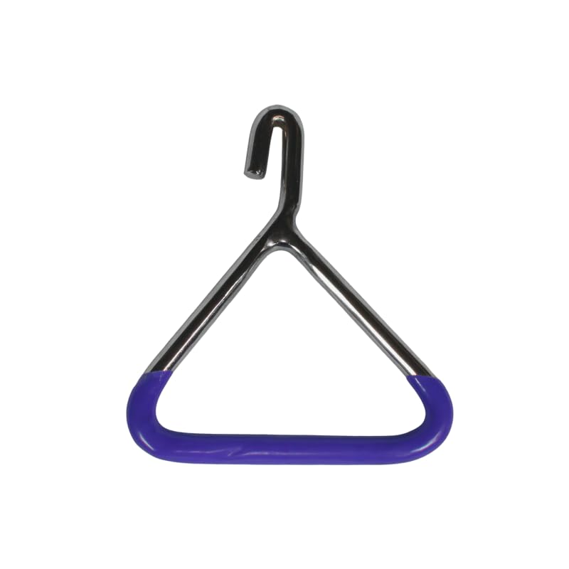 IVS OB Chain Handle - Chrome-Plated - Blue Rubber Grip | Ergonomic Veterinary Calving Tool for Cattle, Sheep, and Goats