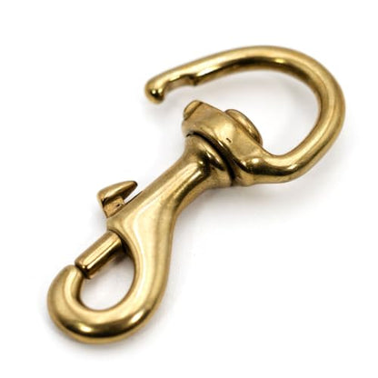 Jeffers Solid Brass Repair Snap 3" with 3/4" Swivel Eye - Heavy Duty Replacement Snap Hook for Horse Halter, Lead Rope, Pet Leash, Harness, Tack, Livestock, Farm, Ranch, Bag Hardware - 1 Pack