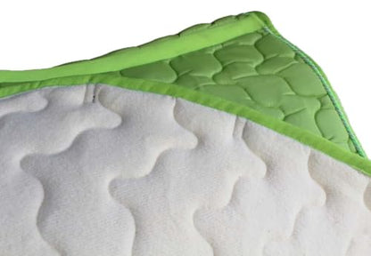 Horse English Quilted Contoured All-Purpose Trail Saddle Pad 72TS41 - color: Lime Green