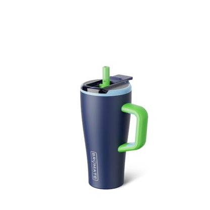 BrüMate Era Flip 20oz Kids Tumbler with Covered Flip Down Straw | 100% Leakproof Insulated Kids Cup | Made of Stainless Steel | Cup Holder Friendly | 20oz (Neutron) - color: Neutron, size: 20 Ounces