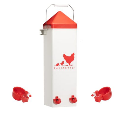 RentACoop Sm Thermo Bucket Belt and 2Gal Tall Waterer