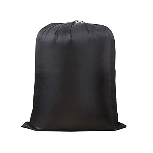 Extra Large Laundry & Storage Bag (43"x55", Black) | Lightweight, Dust & Moisture. Ideal for Blankets, Clothes, Pillows & Cushions for Moving, Dorms, Travel & Camping - size: 43"x55"