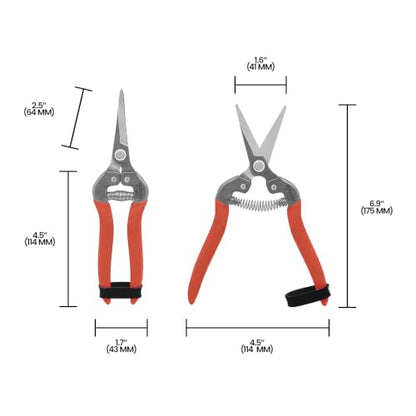 Zenport H300SC Harvest Shear, Long Curved Stainless Steel Blade