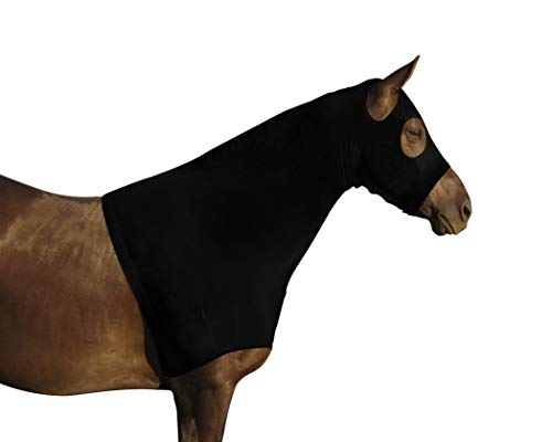 Derby Originals Comfy Stretch Lycra Sleazy Slicker Hood Neck Cover with Zipper - color: Black, size: Full/Average Size (72" - 76")