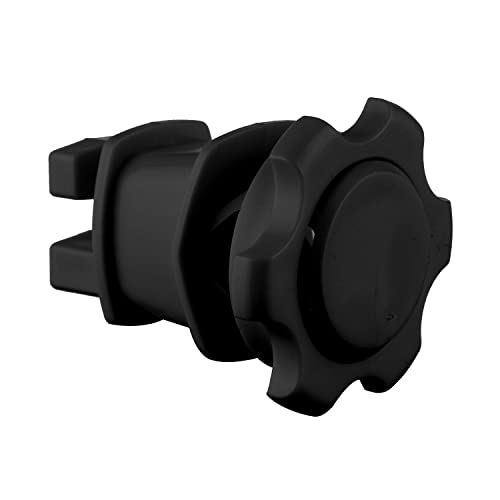 25-Pack Screw-Tight Electric Fence Round Post Insulators, Black - color: Black