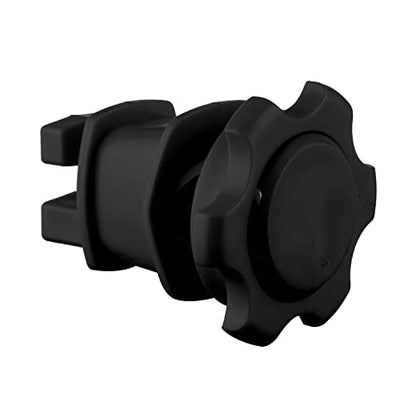 25-Pack Screw-Tight Electric Fence Round Post Insulators, Black - color: Black