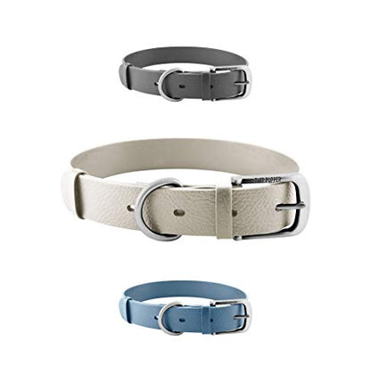 Tuff Pupper Heavy Duty Waterproof Dog Collar for Small, Medium & Large Dogs - color: Snow White
