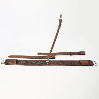 HILASON Horse Western Carved Leather Rear Flank Back Cinch Girth Saddle Billets Comfytack | Billet Strap