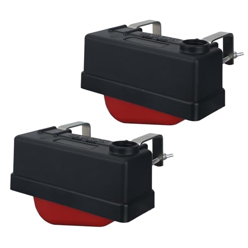 2pcs Stock Water Tank Float Valve, Automatic Water Trough Float Valve Level Control for Autofill Livestock Waterer Pond Pools Hydroponics Aquarium
