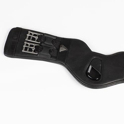 Shires Lusso Dressage Girth - color: Black, size: 24"