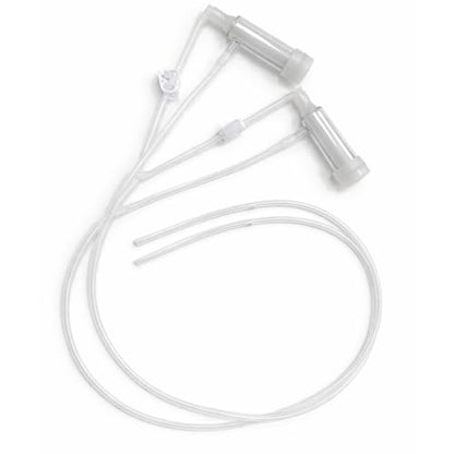 Silicone Goat Milking Machine Replacement Parts, Clear Tubes with 2 Teatcups(φ20mm) Dairy Equipment Accessories - color: For Goats