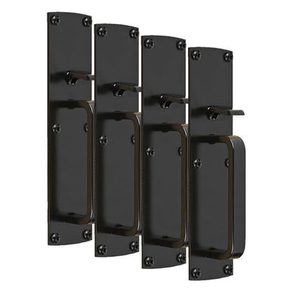 National Hardware N109-050 Gate Thumb Latch, Coated with WeatherGuard Protection, Black Plated Steel (Pack of 4) - size: 1 Count (Pack of 4)