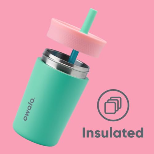 Owala Tumbler Kids Stainless Steel Water Bottle 12 oz Real Cool Fish - color: Real Cool Fish, size: 12 Ounces