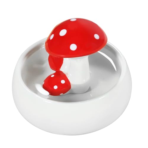 Niteangel Hamster Feeding & Water Bowls: Mushroom Ceramics & Chew-Resistant - size: Water Bottle