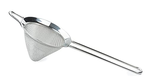 RSVP International Endurance Kitchen Collection, Stainless Steel Fine Mesh Conical Sieve/Colander, Multi-Purpose for Cooking, Baking, Loose Leaf Tea, Bar Strainer Cocktails, 3-Inch - size: 3-Inch