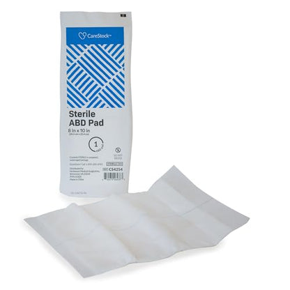 CareStock Abdominal Pads 48- Sterile ABD Pads, 8 x 10 in, 48 Pack, 24 ct - size: 48 Count