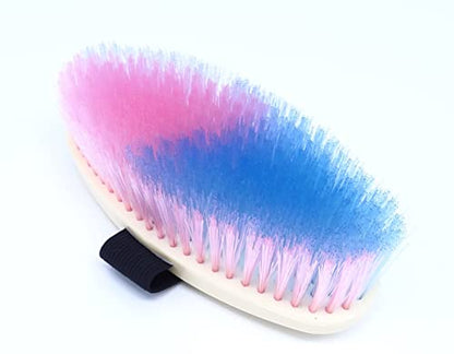 All Purpose Horse Grooming Body Brush - 2 Pack / 12 Pack - color: Pink/Blue - 2 Pack