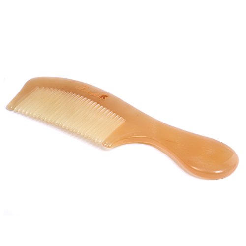 Breezelike Fine Tooth Hair Comb for Women, Natural Detangling Horn Comb - color: Fine Tooth