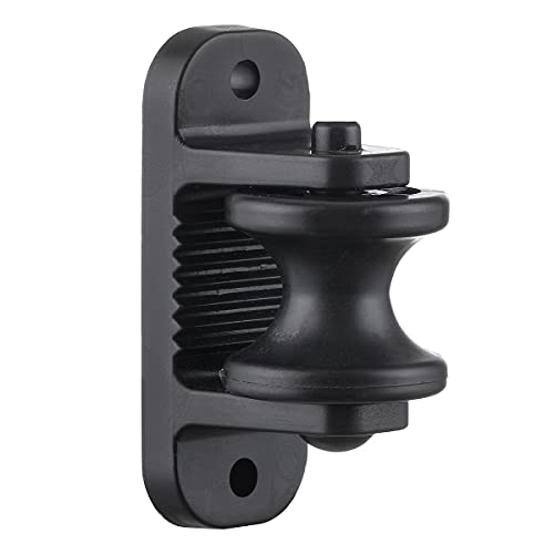 QMARK 40 Pack Electric Fence Wood Post Roller Insulators, Corner Insulators Black
