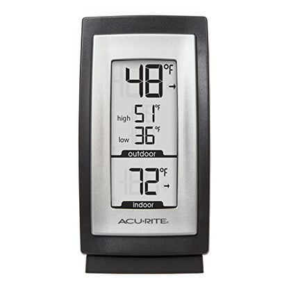 AcuRite 00831A2 Digital Thermometer with Indoor / Outdoor Temperature,Black
