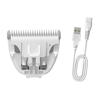 Replaceable Charging Cable & Standard Size Ceramic Blade Set - color: Charger Cable+standard Blade