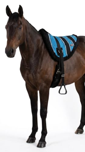CHALLENGER Horse Western Treeless Fleece Padded Bareback Cotton Navajo Pad Stirrups 39138.