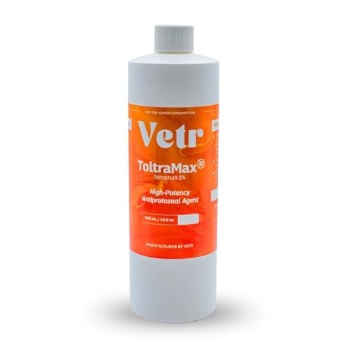 Toltrazuril 5.0% for Horses, Dogs, Cats, 500mL/16.9 Ounce, for Non-Food Chain Animals - size: 5.0% Strength | 500mL/16.9 Ounces