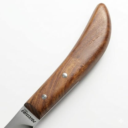 Precision Farrier Tools Super Sharp Hoof Knife Farrier Tools Right-Handed Hoof Knife with Wooden Handle for Horse & Cow Hoof Trimming