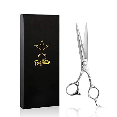 High-end Professional Extremely Very Sharp Barber Hair Cutting Scissors Hairdresser Shears For Hair 6.5 Inch Haircut Scissor Made Of Stainless Steel Alloy For Hairdressing Salon and Home Use - size: 6.5 Inch, style: Sword Shears