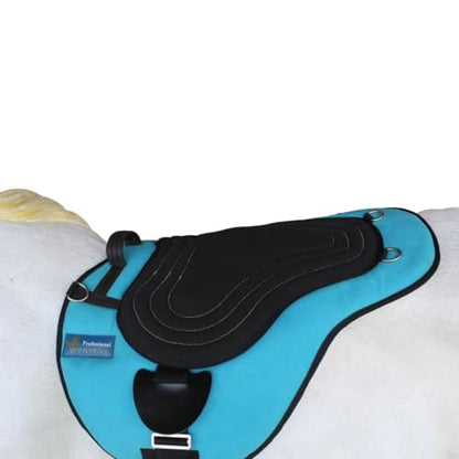 Horse Western Fleece Padded Bareback Pad w/ Cinch Turquoise 39191TR