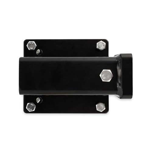 Camco Eaz-Lift Camper/RV Bumper Hitch - Ideal for Bikes, Cargo Racks & More - Clamps onto 4” Square RV Bumpers - No Drilling Required for Install - Crafted of Heavy Duty Powder-Coated Steel (48473)