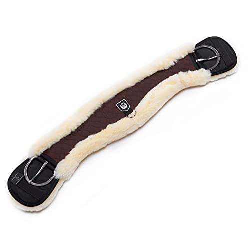 Werner Christ Horse Moon Cinch Western,Made of Real Sheepskin in Brown Natural Size 80cm - color: Brown Natural, size: 80cm
