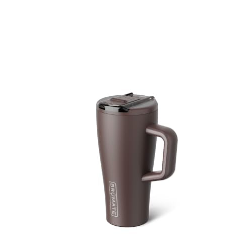 BrüMate Era Flip 20oz Kids Tumbler with Covered Flip Down Straw | 100% Leakproof Insulated Kids Cup | Made of Stainless Steel | Cup Holder Friendly | 20oz (Java) - color: Java, size: 20 Ounces