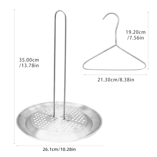 Food Grade Steel Turkey Roast Rack Turkey Stand Turkey Fryer Rack Kit Vertical Chicken Roast Fryer Turkey Stand Turkey Fryer Hanger - color: red