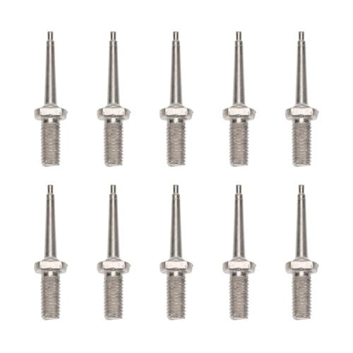 Ear Tag Needle 10 Pack Livestock Pins for Cattle Pig Sheep Ear Tagging Lightweight Ergonomic Stainless Steel Animal Identification Tool