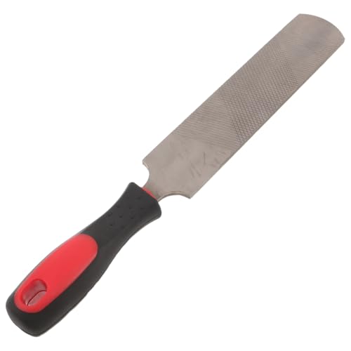 Hoof Rasp File Carbon Steel Farrier Rasp with Coarse and Fine Sides Non Slip Handle Hoof Maintenance Tool for Horse Goat Cow Donkey Trimming