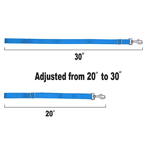 Rosemarie Horse Bucket Strap Hangers,Horse Suppliers Adjustable Nylon Straps up to 700 lbs for Hay Nets, Water Buckets,Hanging-Pratical and Easy Use(4 Pack) (Blue) - color: Blue