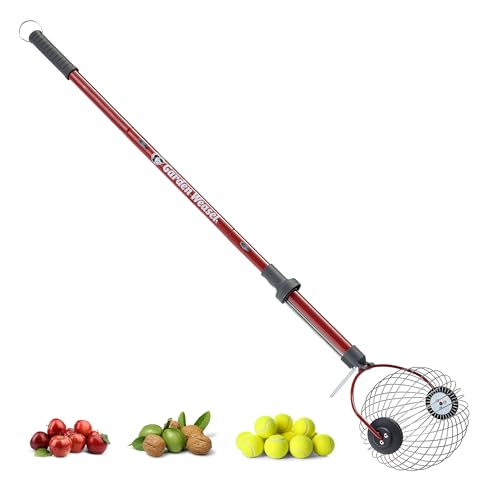 GARDEN WEASEL Large Nut Gatherer Roller for Walnuts Tennis Balls Apples - size: Large, Objects 1.5" to 3"