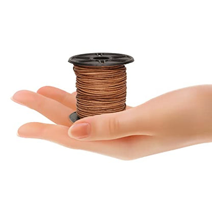 The Beadsmith Leather Cord – Dyed Antique Natural – 1mm Spool – 25 Yards/22.86 Meters – Indian Leather Thong Ideal for Braiding, Beading, Necklaces, Fine Lacing, Hair Accessories & DIY Jewelry Making - size: 1mm, style: Dyed Antique Natural – 25 Yards