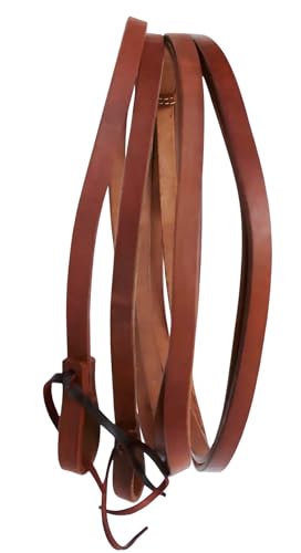 Horse 7' 4" x 5/8" Horse Western Harness Leather Tie End Split Reins 66RT15