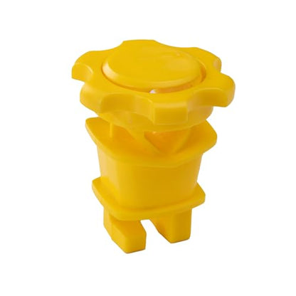 25 Pcs Yellow Rod Post Insulator, Electric Fence Insulators Screw Tight Round Fence Post Insulator, Electric Fence Wire Holding Insulator - size: 25