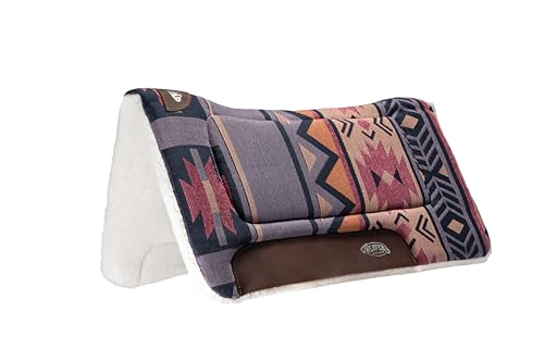 Weaver LivestockSaddle Pad - color: AZTEC-CANYON SUNSET/CROWN BLUE