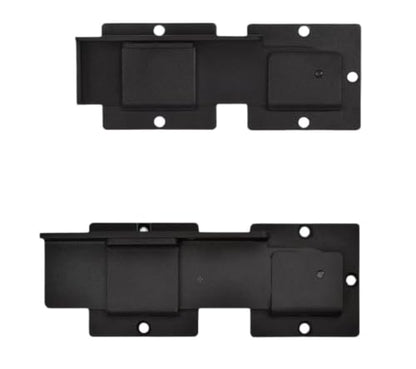 5.3 Inch Flip Gate Latch Lock,Sliding Barn Door Lock for Fence, Horse Stall, Garden & Farm Security,Outdoor Gate Latch with Padlock Holes,1 Pack, Black