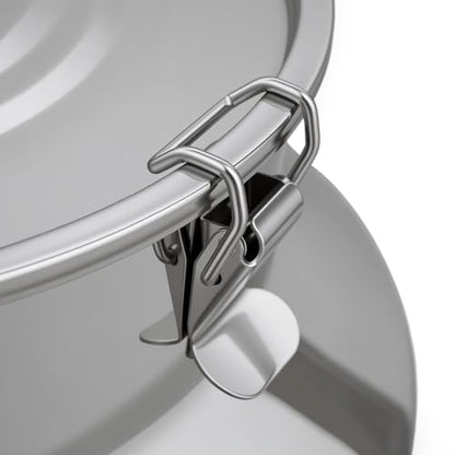 DYNAMI 23.3Gal 304 Stainless Steel Liquid Storage Bucket w/Airtight Lid - size: 88L/23.3Gal
