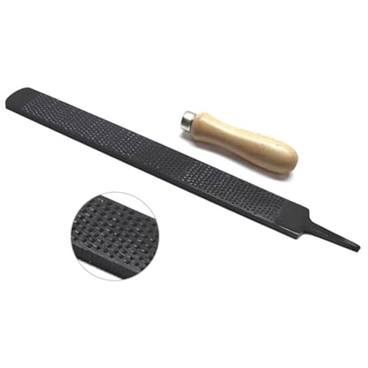 Farrier Hoof Rasp File Coarse Browning Coated with Wooden Handle Super Sharp 17" Long which is Designed to be Easy to use for All Veterinarians.